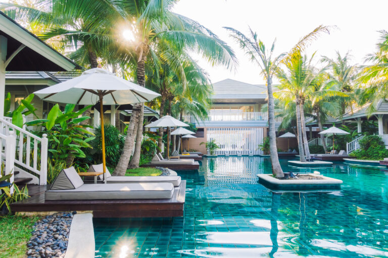Beautiful luxury swimming pool